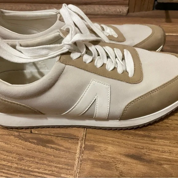 MIA Rafa Beige and White Sneakers - Picture 1 of 5